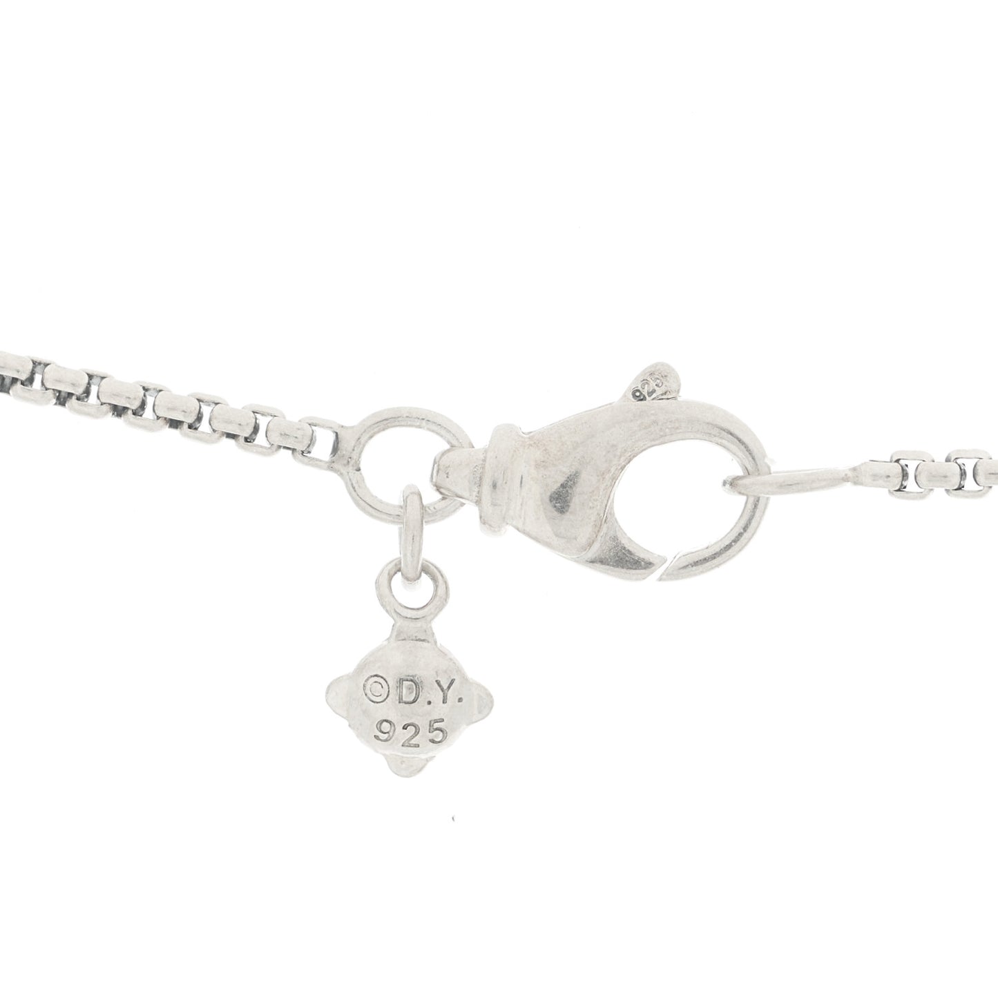 Sterling Silver Diamond Initial K Charm Necklace