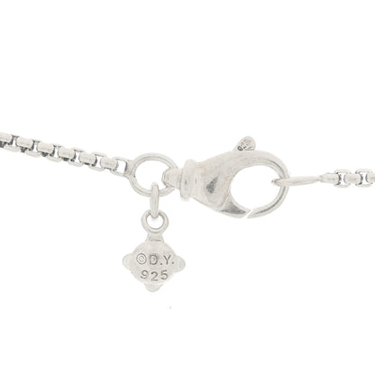 David Yurman Sterling Silver Diamond Initial K Charm Necklace 4 of 6