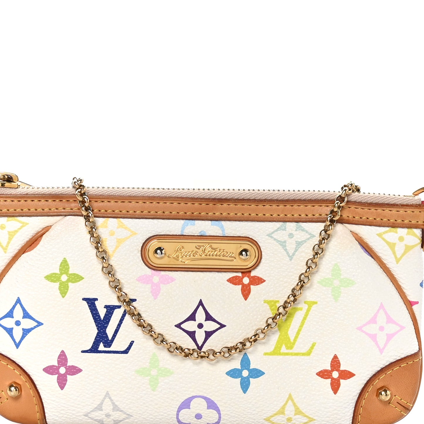 Monogram Multicolor Pochette Milla MM White
