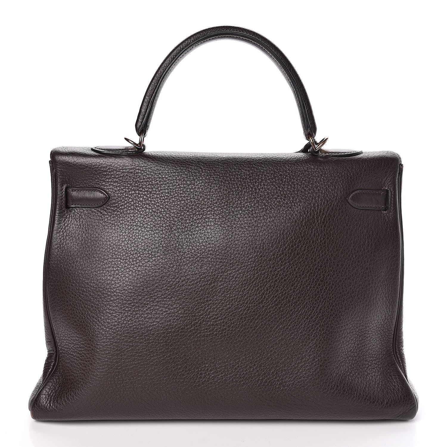 Hermes Taurillon Clemence Kelly Retourne 35 Chocolate 4 of 38