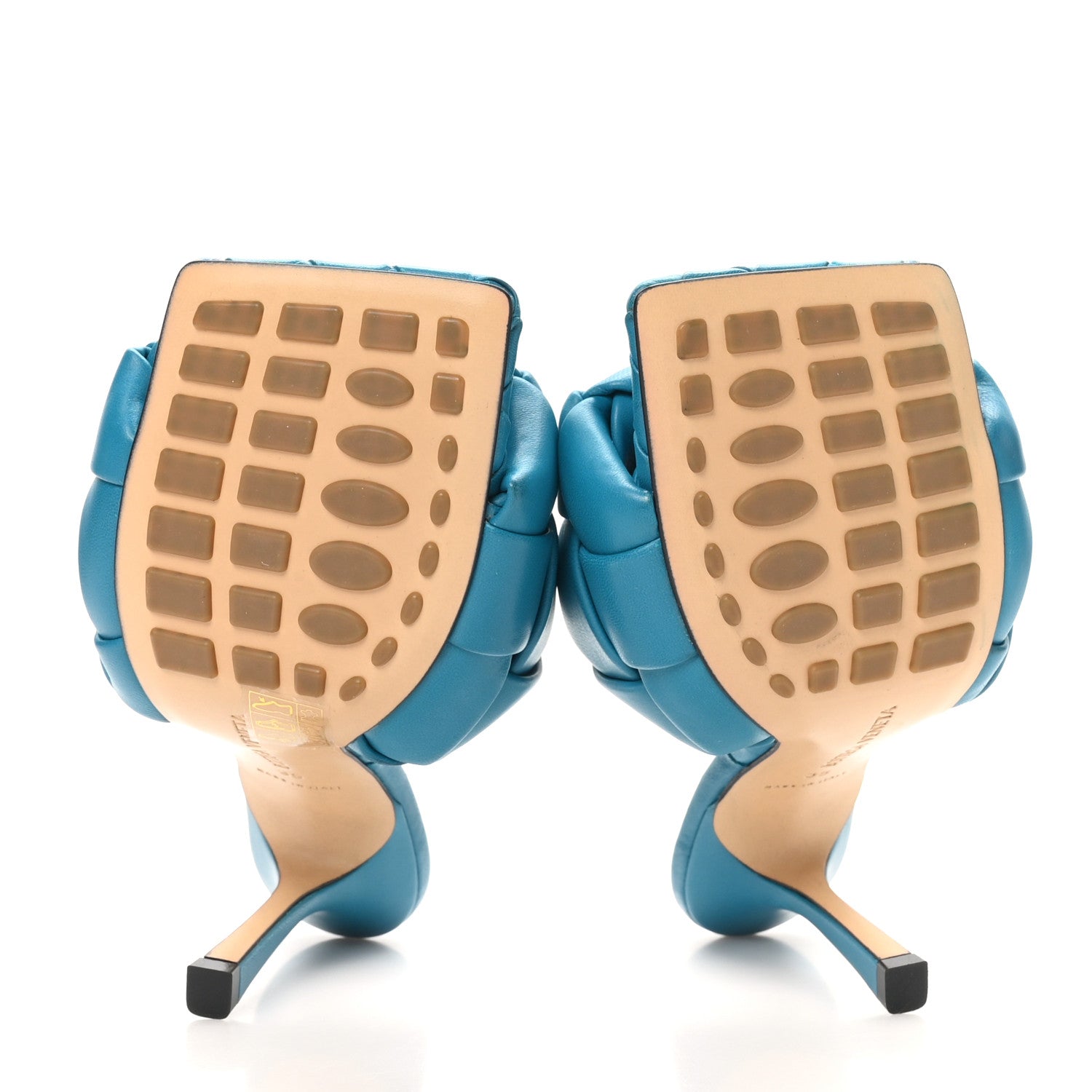 Bottega Veneta Nappa Maxi Intrecciato Lido 90mm Mule Sandals 35 Vintage Blue 6 of 9