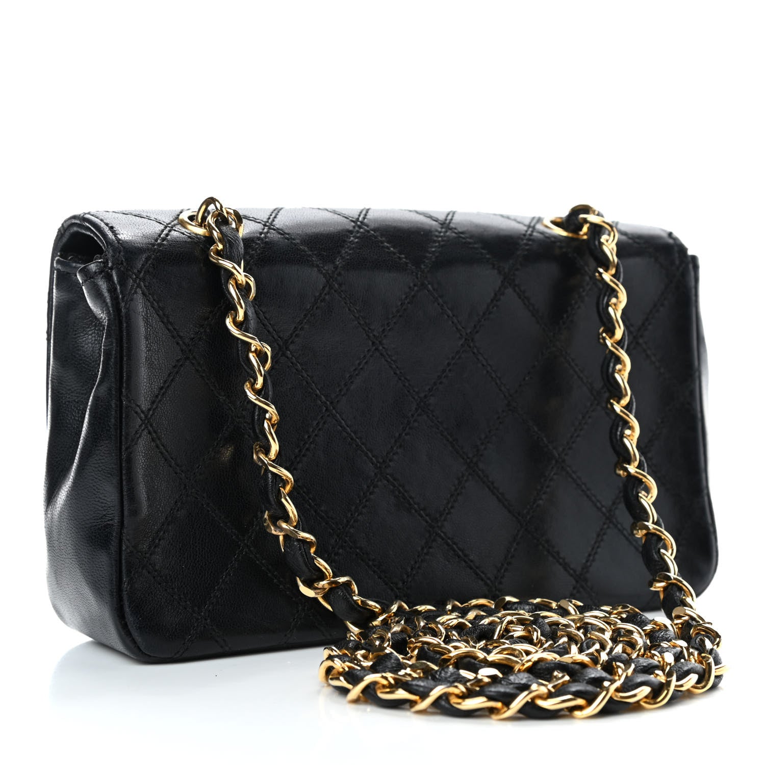 Chanel Lambskin Quilted Single Flap Black 2 of 4