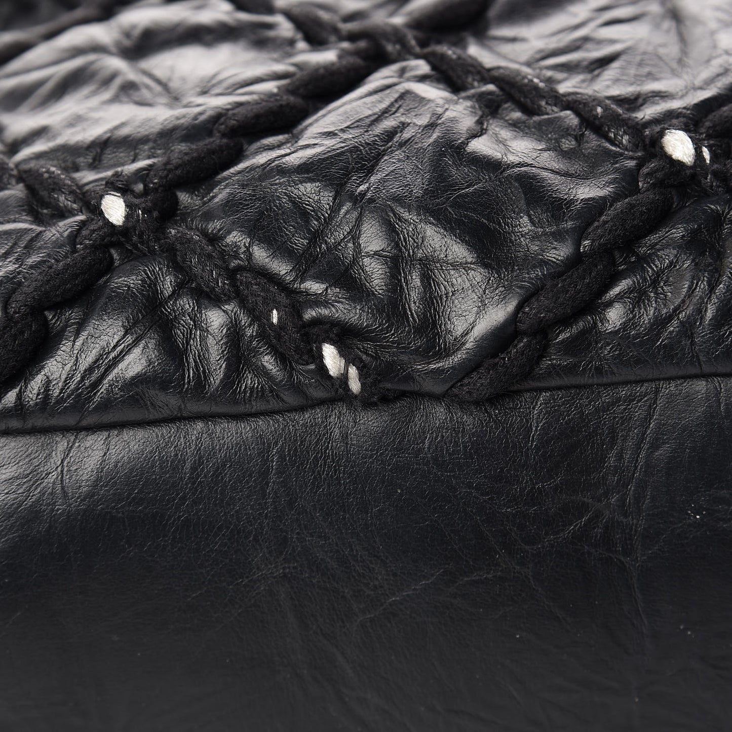 Calfskin Ultra Stitch Tote Black