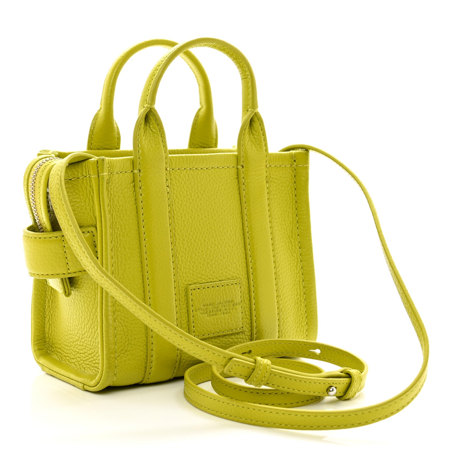 Grained Calfskin Micro The Tote Bag Citronella
