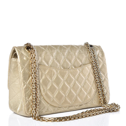 Chanel Metallic Aged Calfskin Quilted 2.55 Reissue 225 Flap Gold 3 of 14