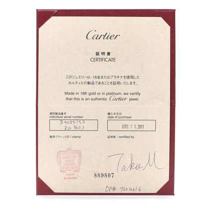 Cartier 18K White Gold 3.5mm LOVE Wedding Band Ring 52 6 5 of 5