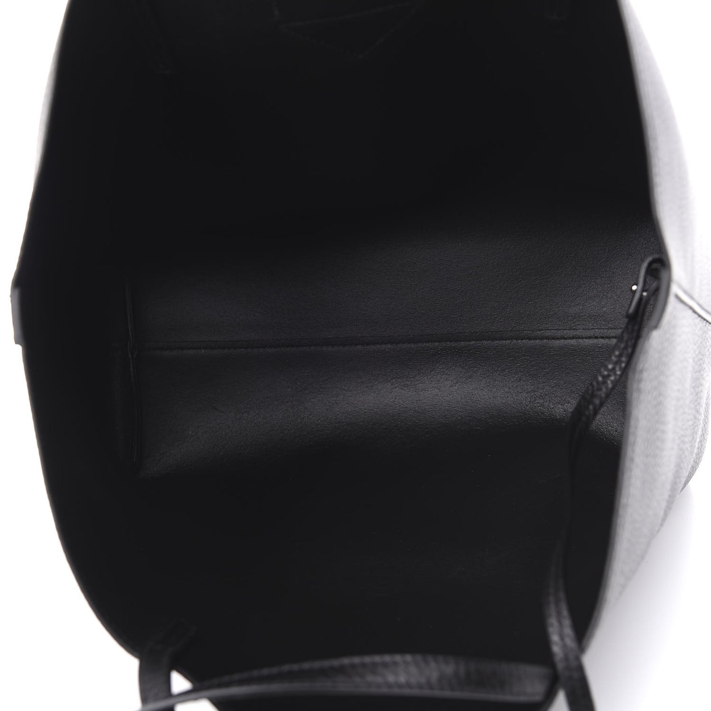 Vitello Daino Etiquette Shopping Bag Black