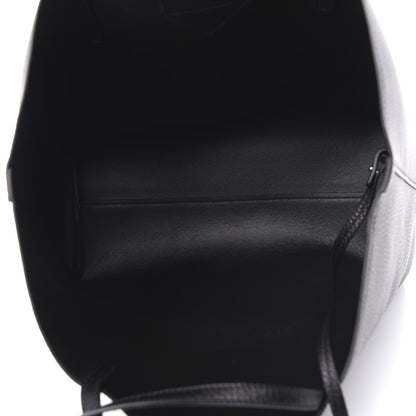 Prada Vitello Daino Etiquette Shopping Bag Black 6 of 10