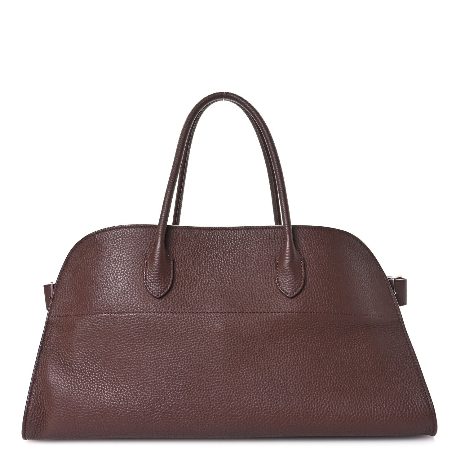 The Row Matte Grained Calfskin EW Margaux Dark Mocha 1 of 11