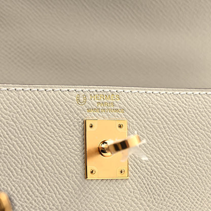 Hermes Epsom Bi-Color Horseshoe Kelly Sellier 25 Craie Gris Asphalte 5 of 8