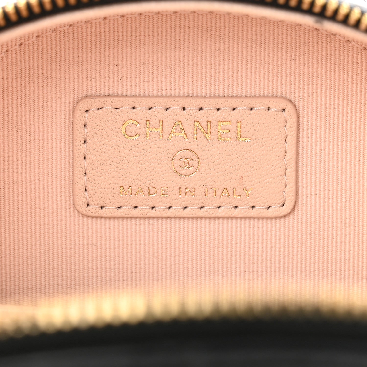 Chanel Lambskin Quilted Mini Chic Riviera Top Handle Vanity Case Black 6 of 11