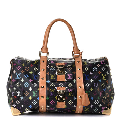 Louis Vuitton Monogram Multicolor Keepall 45 Black 1 of 12