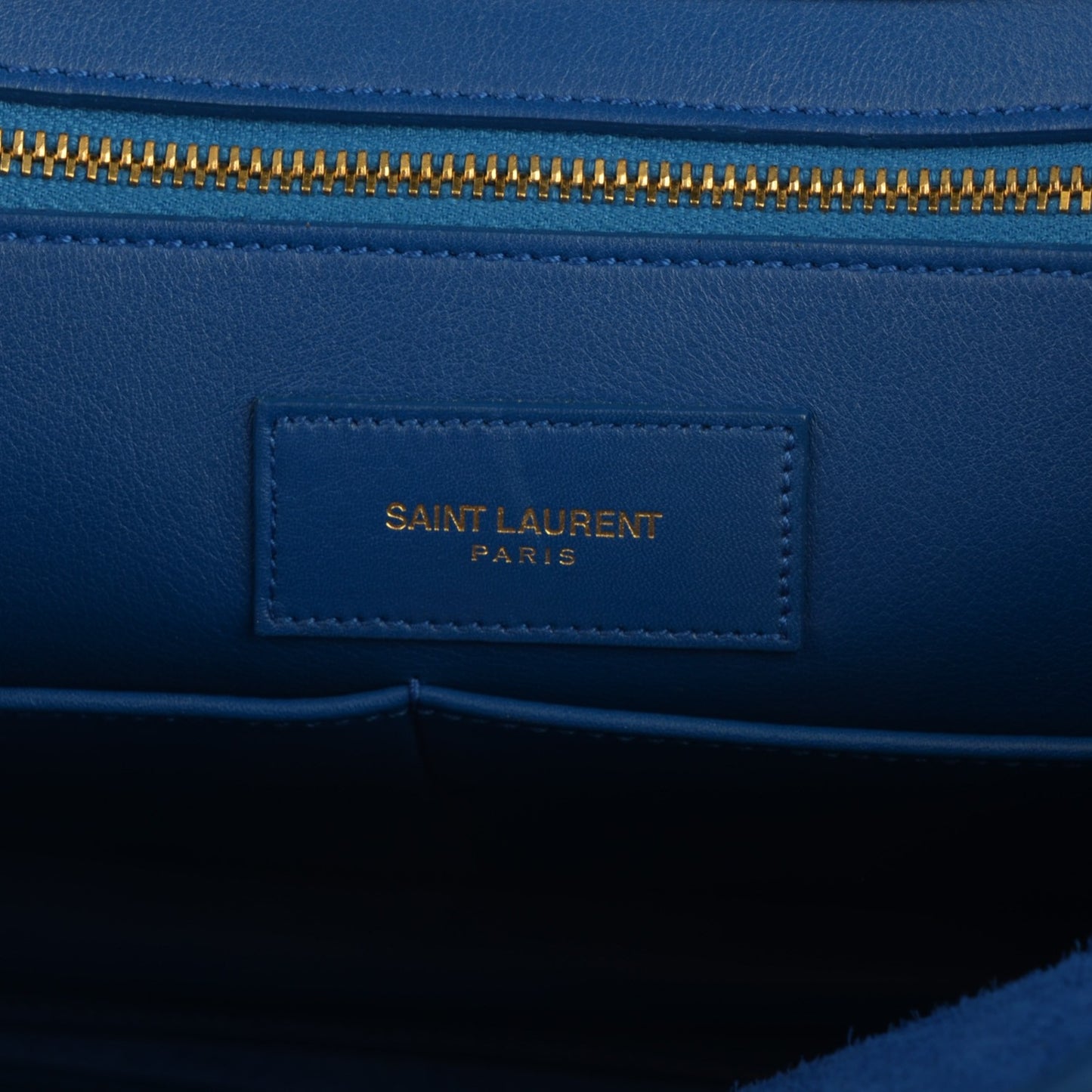 Calfskin Medium Classic Y Cabas Royal Blue