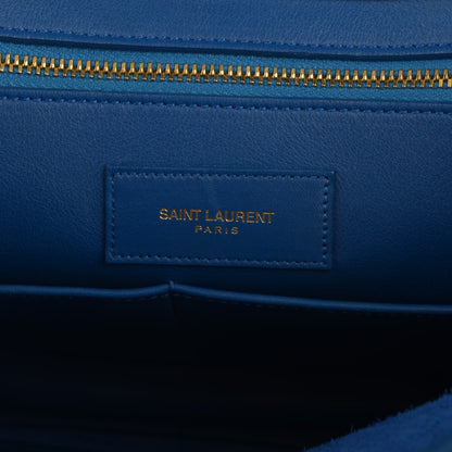 Saint Laurent Calfskin Medium Classic Y Cabas Royal Blue 6 of 8