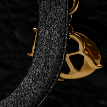 Christian Dior Lambskin Cannage Large Lady Dior Black 13 of 13