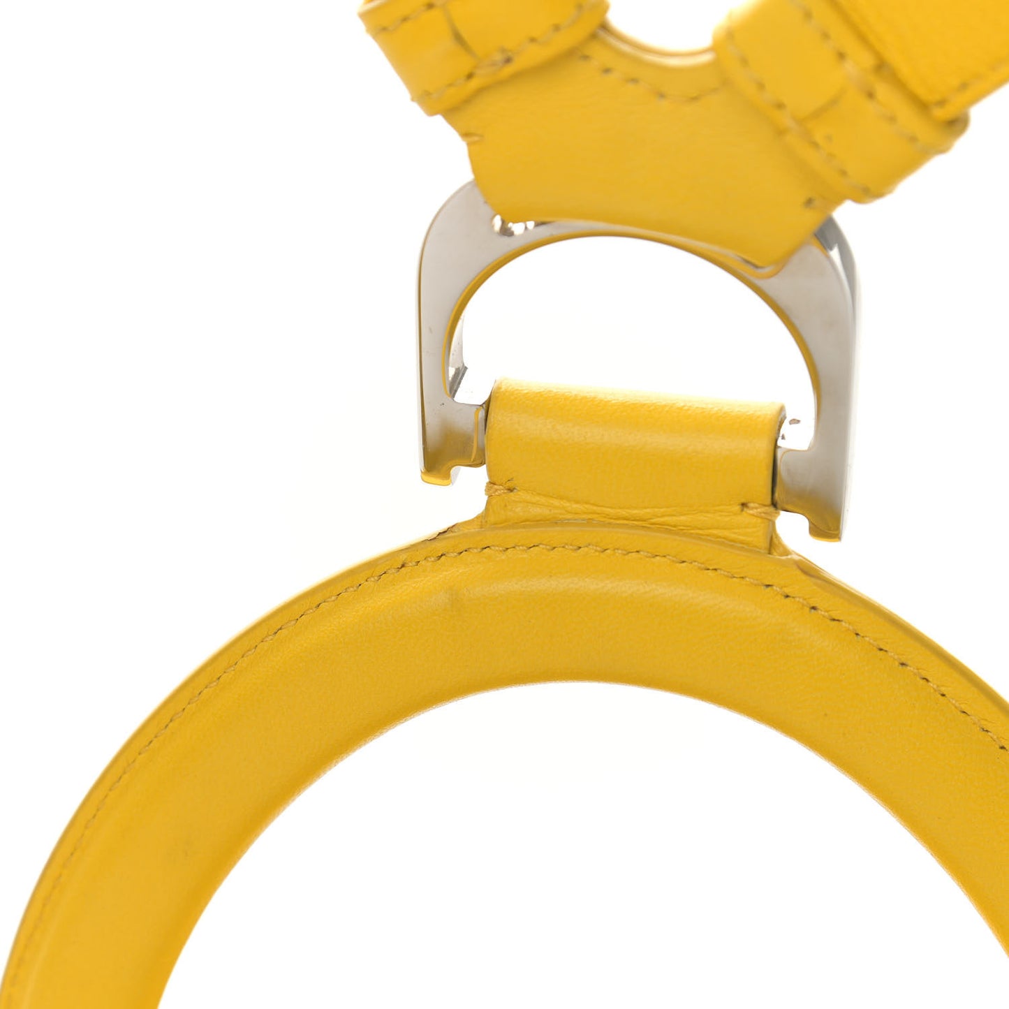 Lambskin Cannage Embroidered Stardust Backpack Yellow