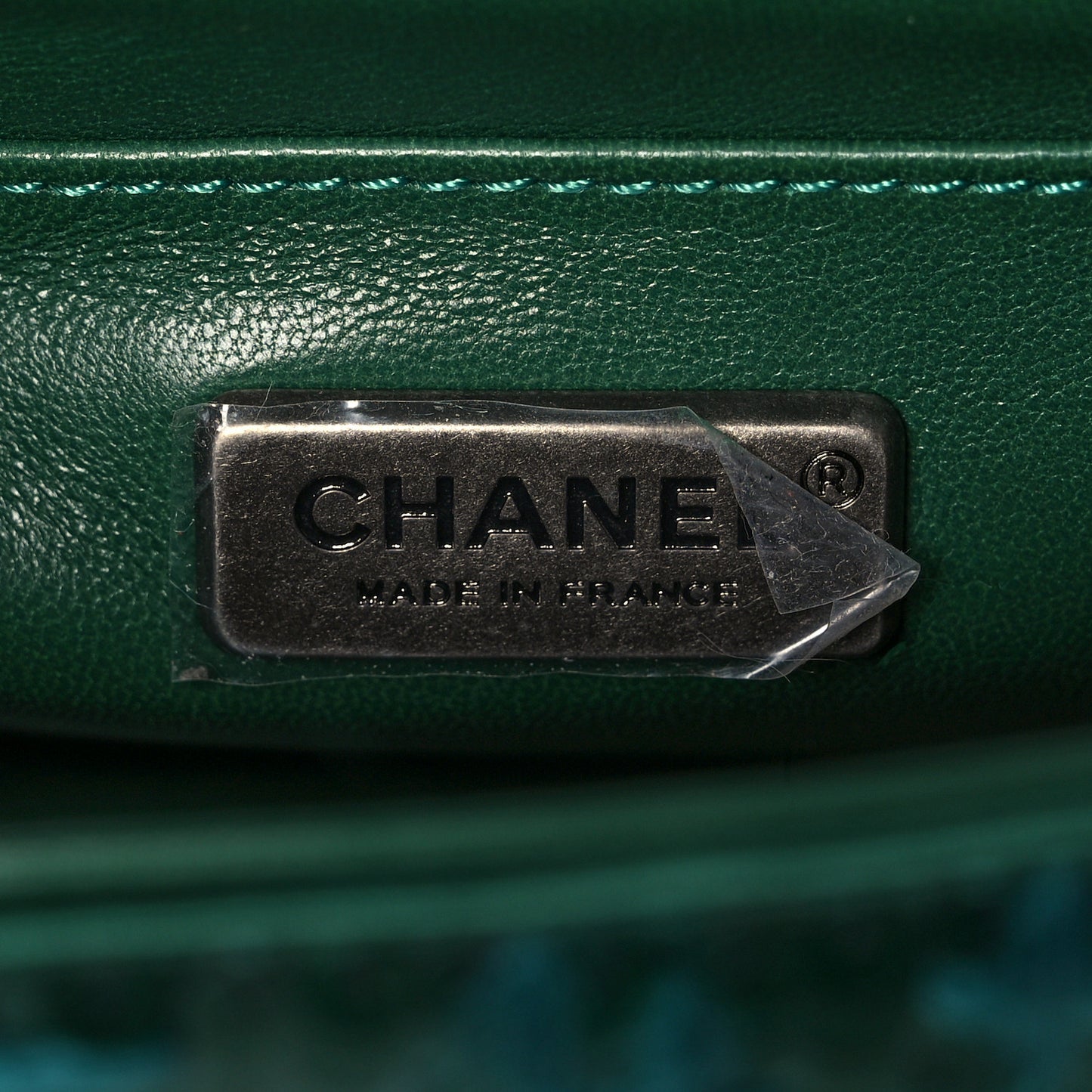 Tweed Braid Sequin Mini Flap Green