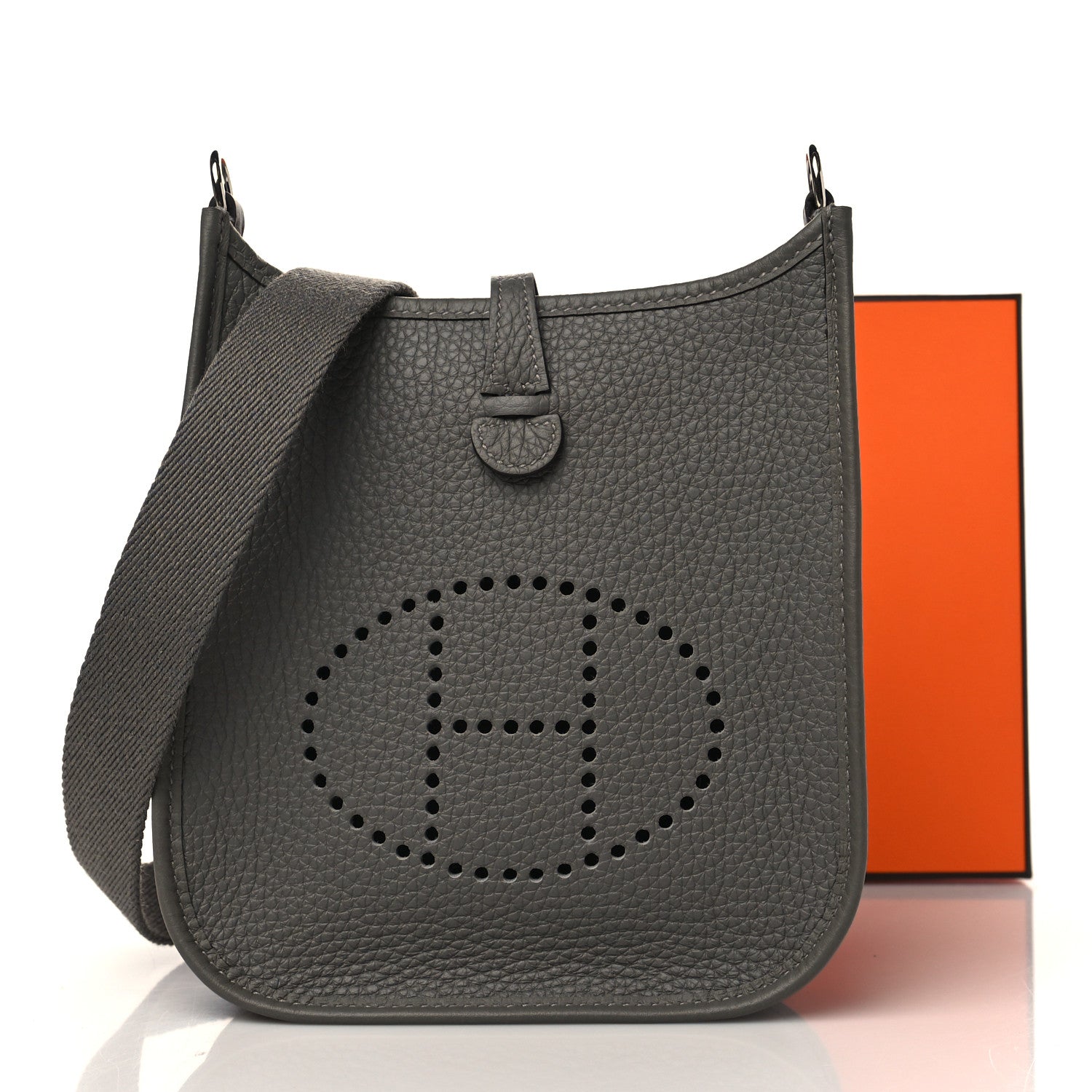 Hermes Taurillon Maurice Evelyne TPM Gris Meyer 1164101 – FASHIONPHILE