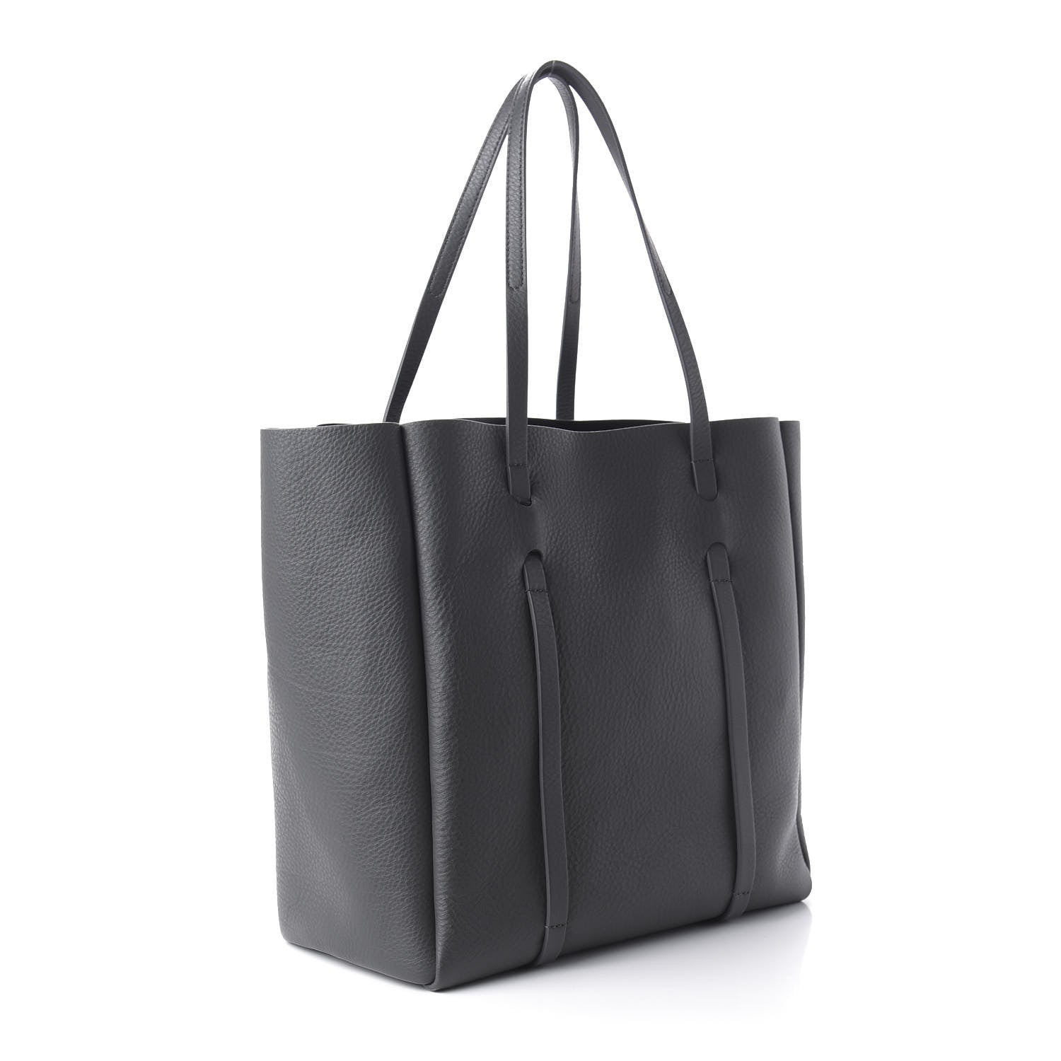 Balenciaga Veau Baltimore Double Sided Small Everyday Tote Gris Fossile Black 5 of 9