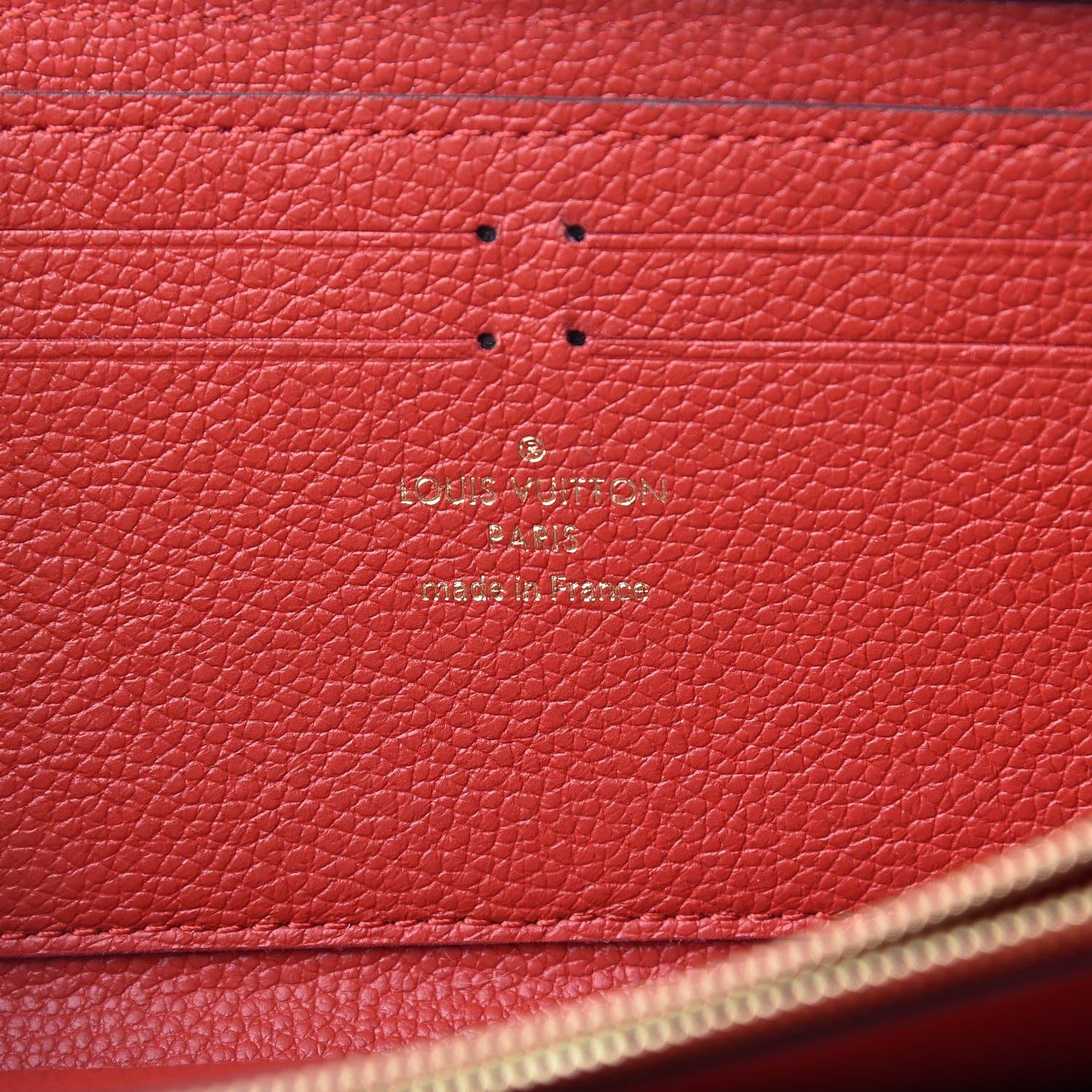 Louis Vuitton Empreinte Clemence Wallet Scarlet 6 of 7