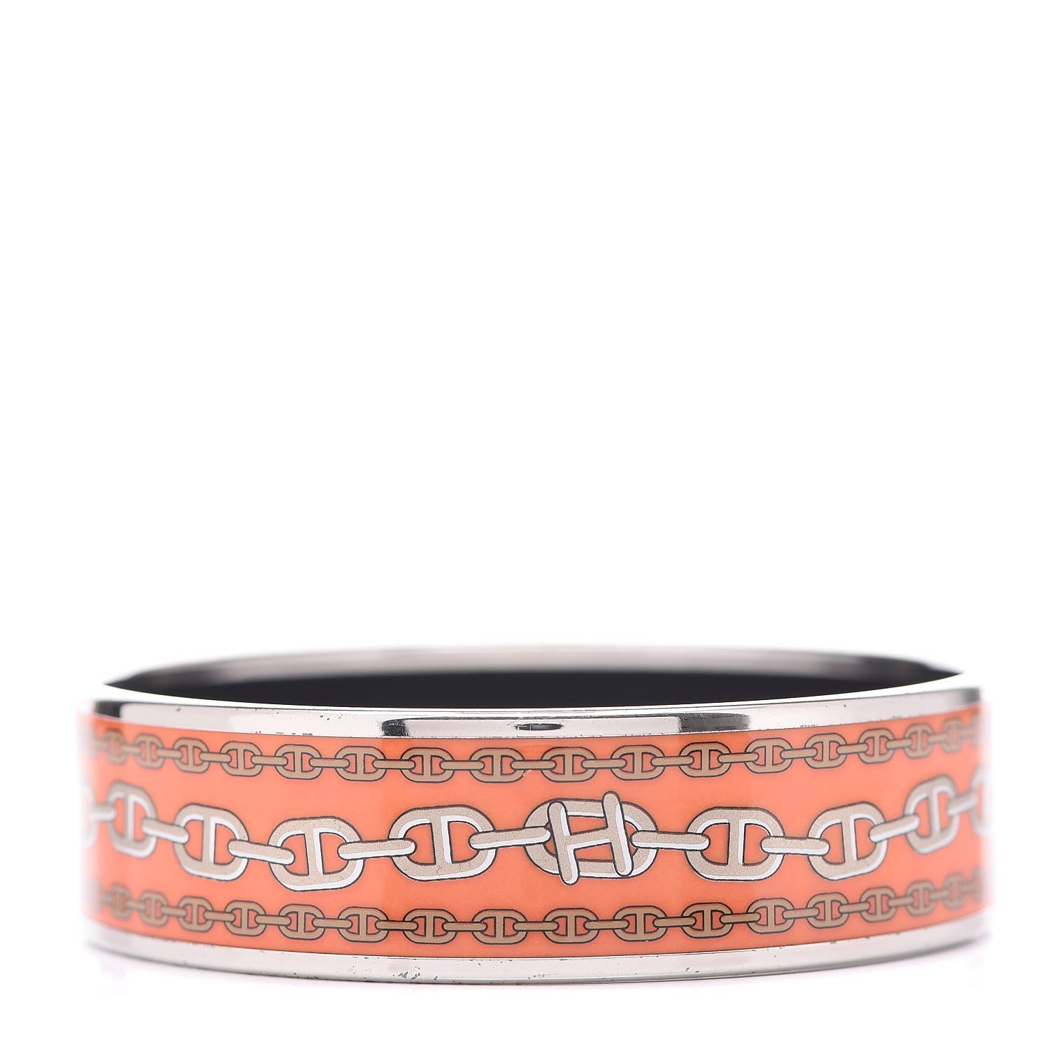 Hermes Enamel Printed Wide Chaine d'Ancre Bracelet 1 of 4