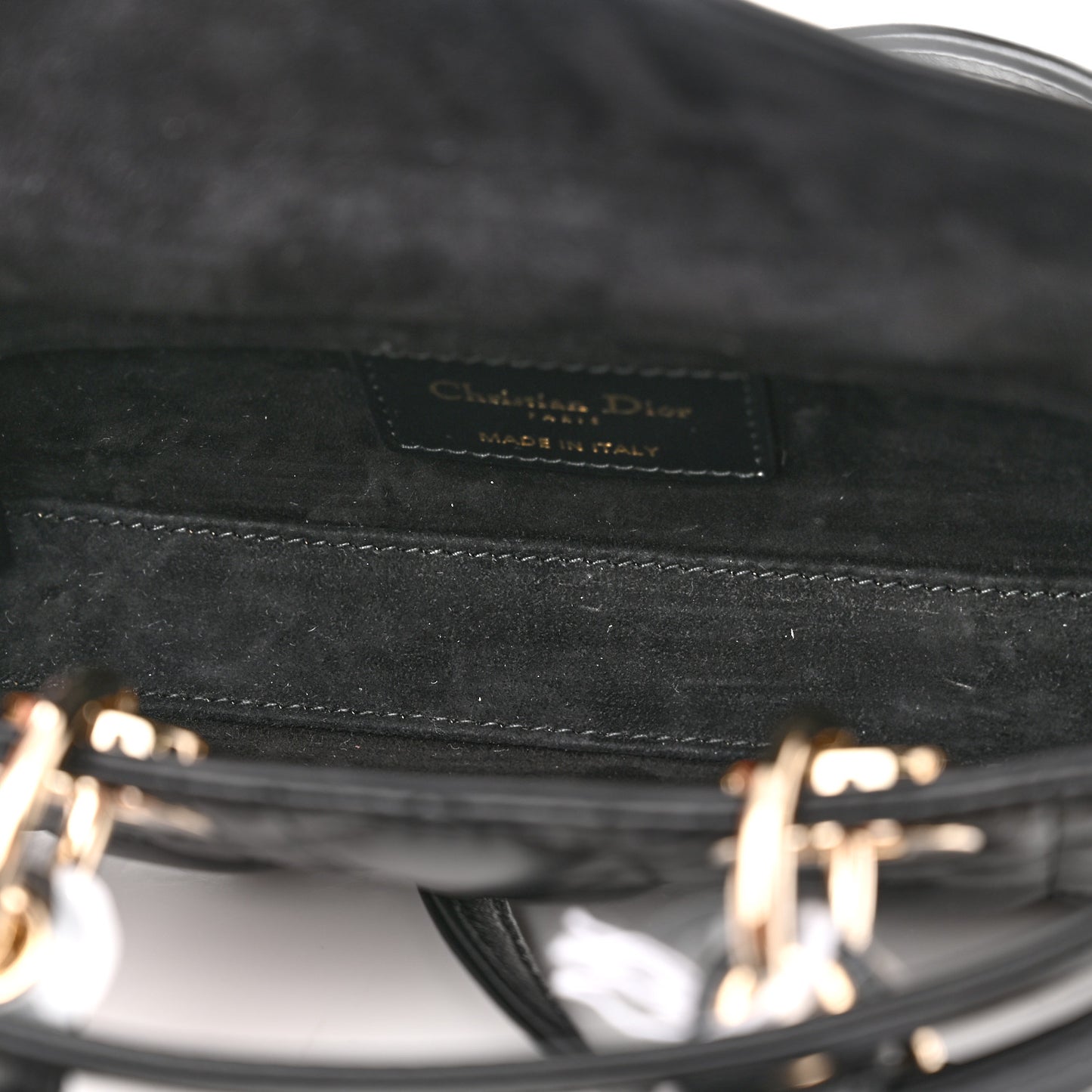 Lambskin Cannage Micro Lady D-Joy Black