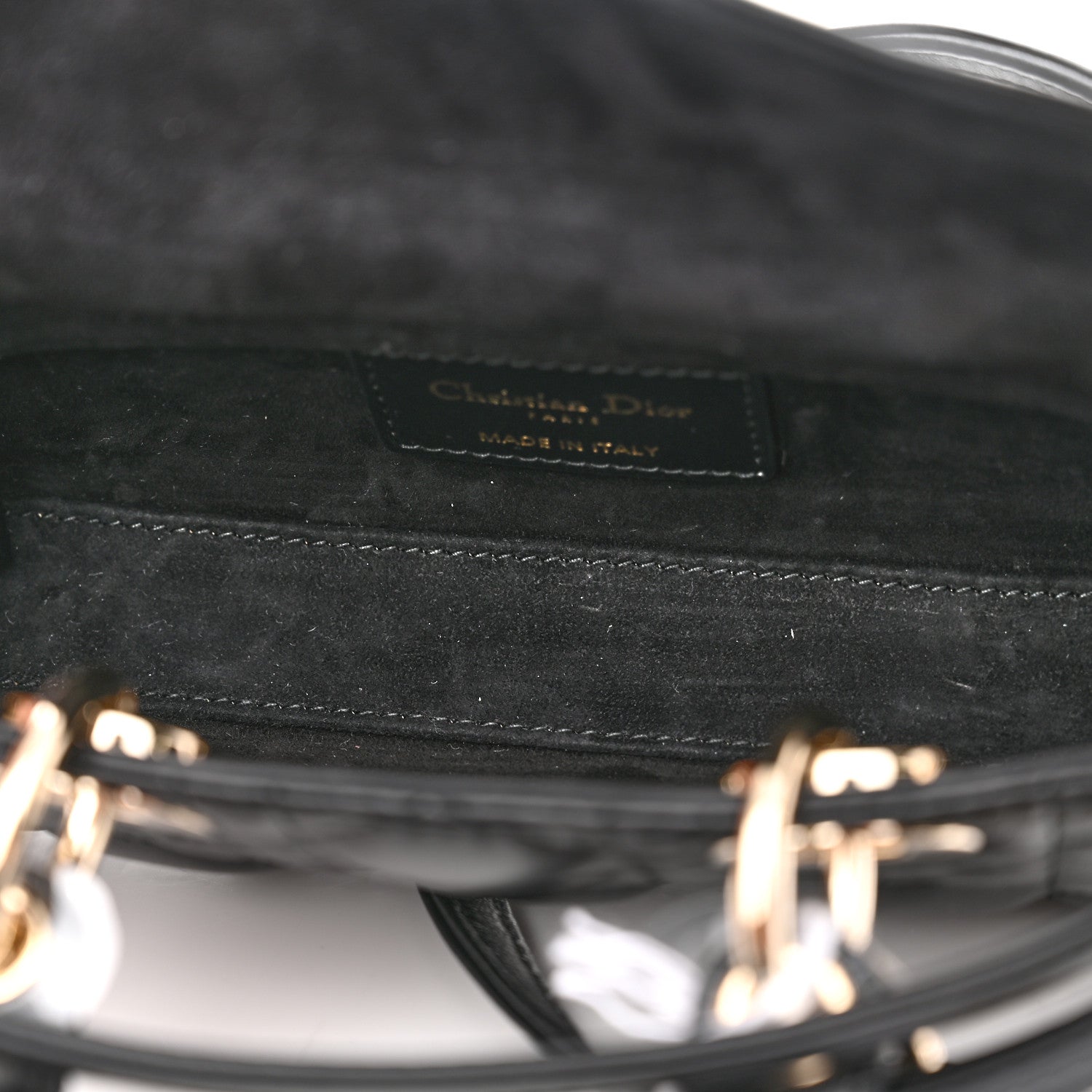 Christian Dior Lambskin Cannage Micro Lady D-Joy Black 5 of 10