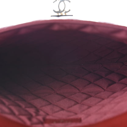 Chanel Caviar Quilted Large Golden Class Pouch Dark Red 4 of 8