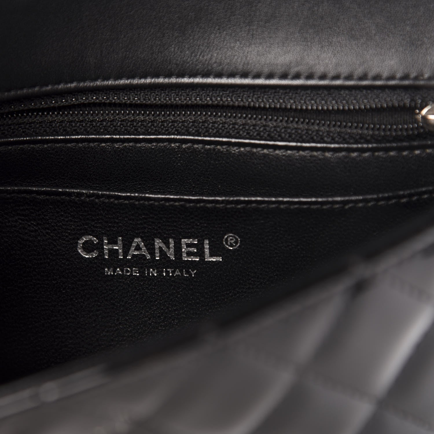 Chanel Patent Calfskin Quilted Mini Rectangular Flap Black 6 of 13