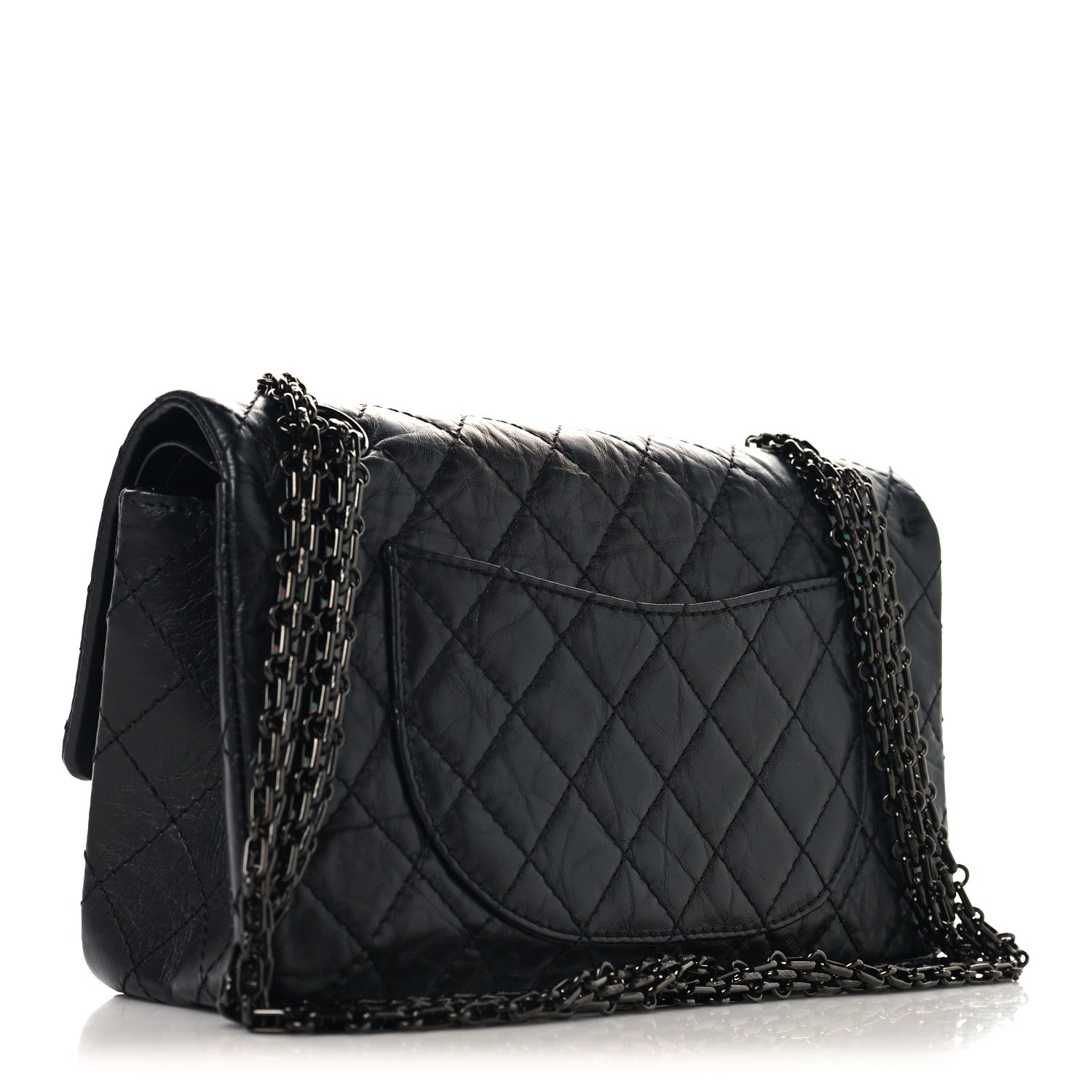 Chanel Aged Calfskin Quilted 2.55 Reissue 225 Flap So Black 3 of 10