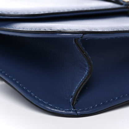 Valentino Garavani Vitello Medium Glam Lock Rockstud Flap Indigo 7 of 10