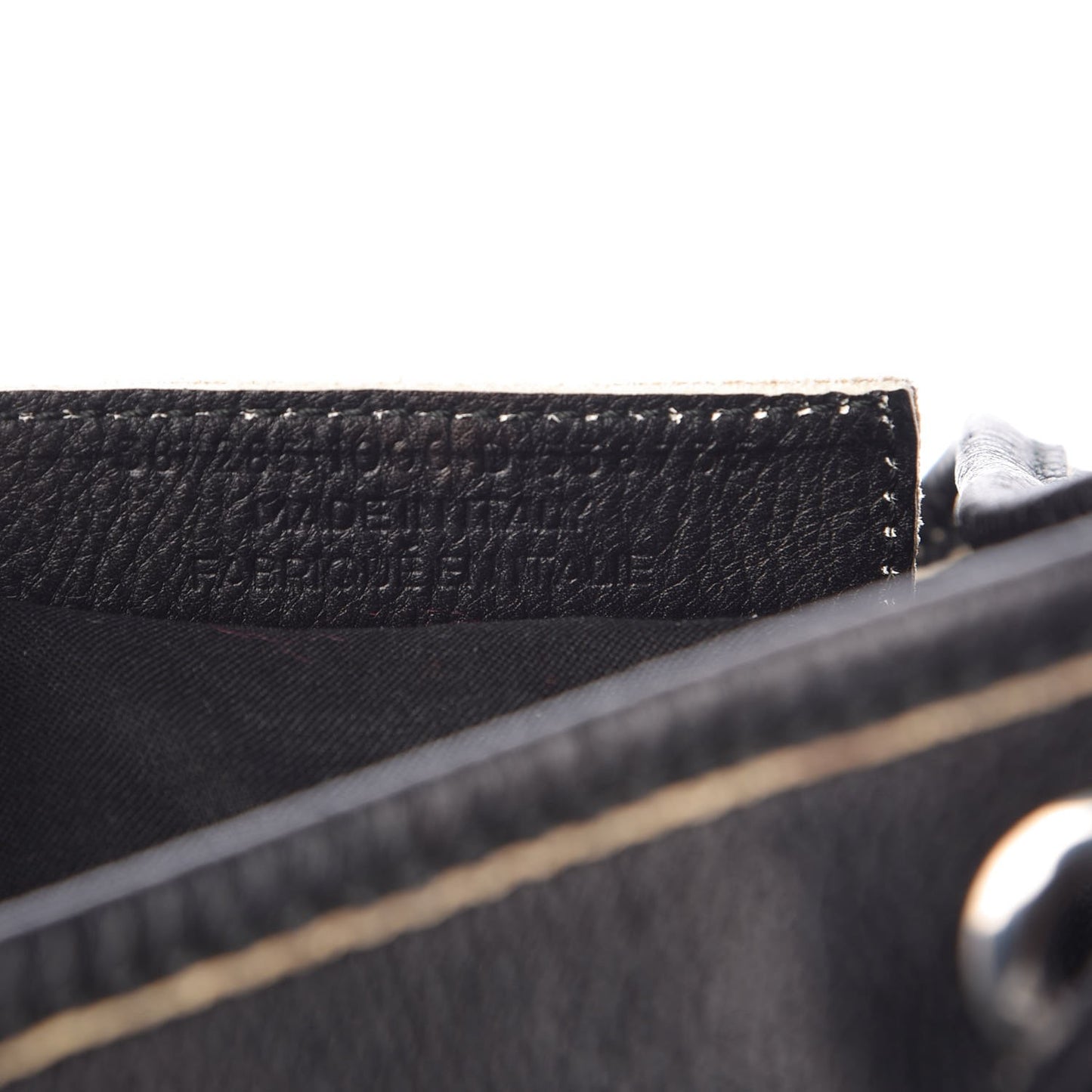 Veau Classic Silver Hardware Traveler Backpack Black