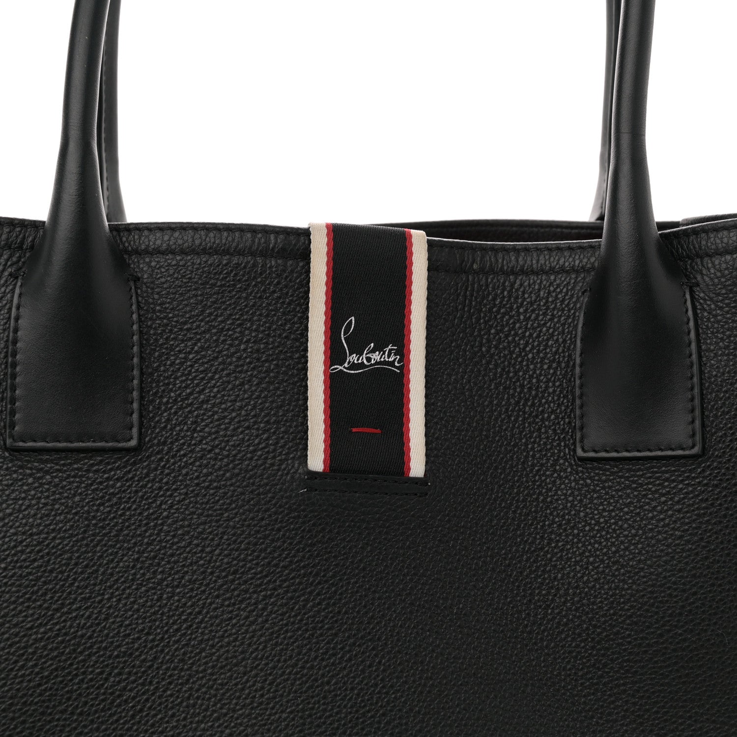 Christian Louboutin Grained Calfskin Large Nastroloubi Tote Black 7 of 11