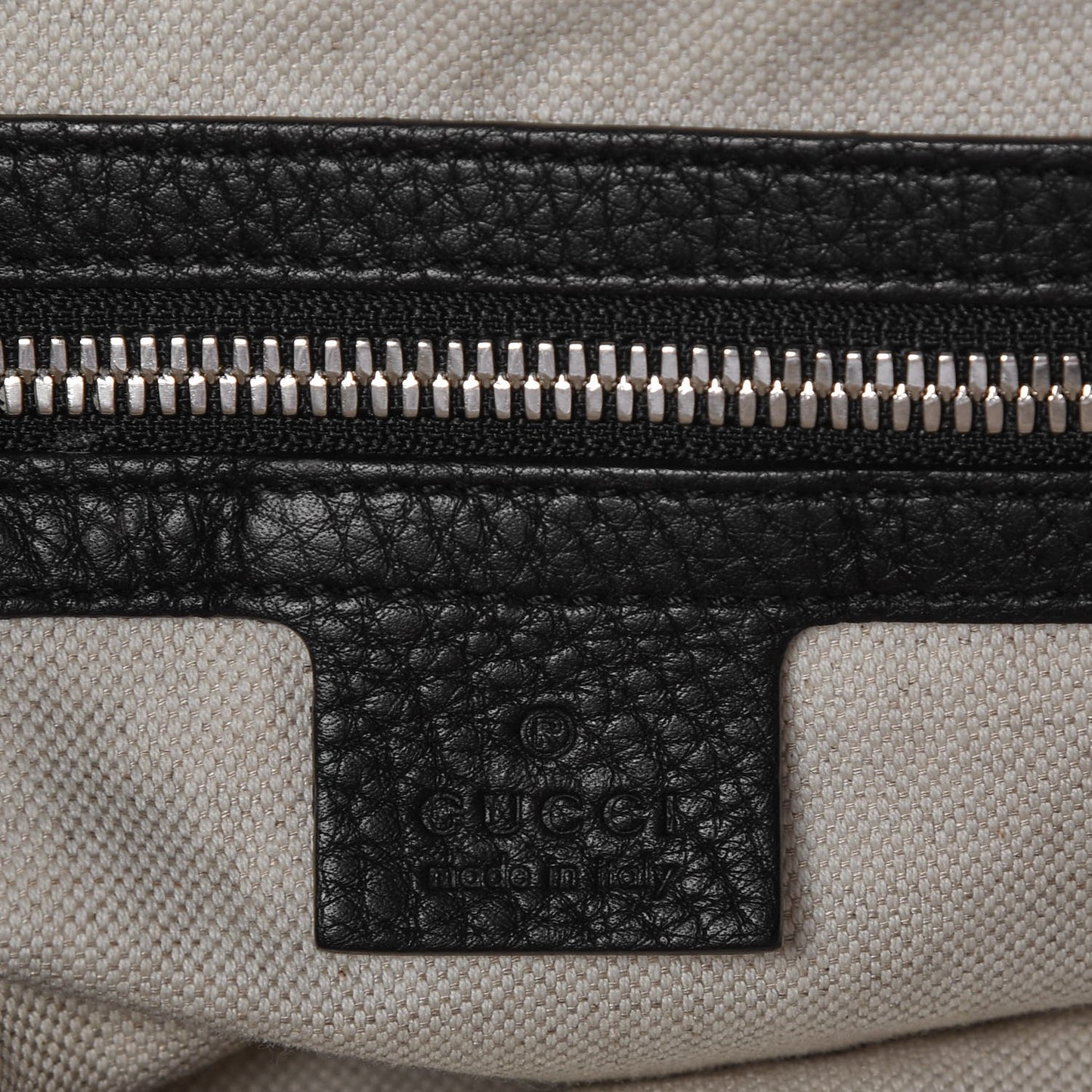 Pebbled Calfskin Soho Backpack Black