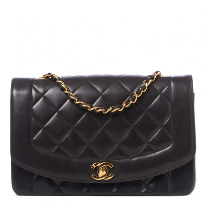 Chanel Lambskin Quilted Medium Single Flap Black 1 of 9