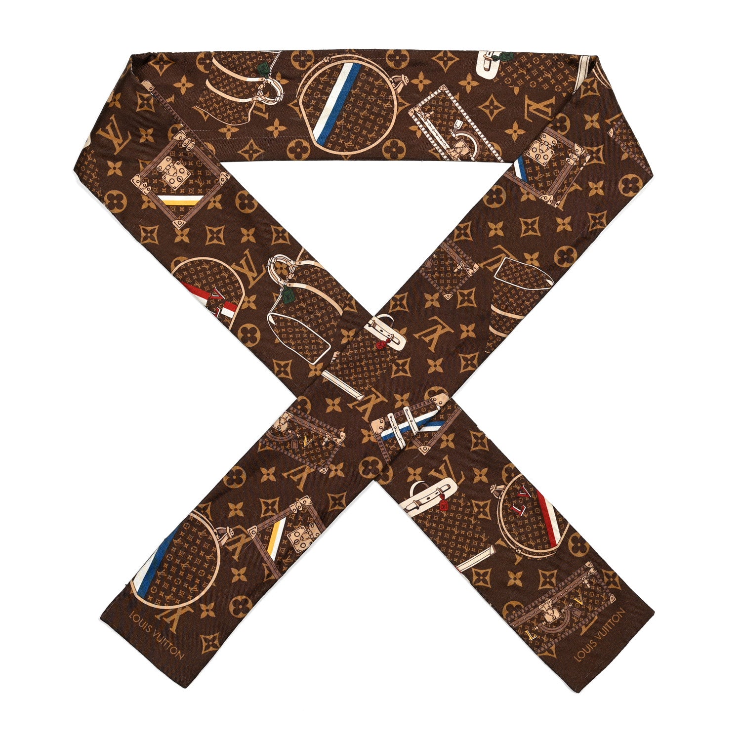 Louis Vuitton Silk Monogram Trunks Bandeau 1 of 7