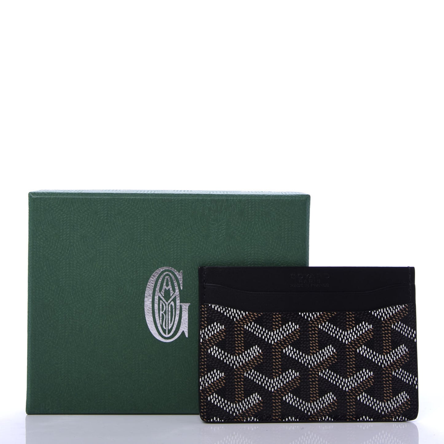 Goyardine Saint Sulpice Card Holder Black