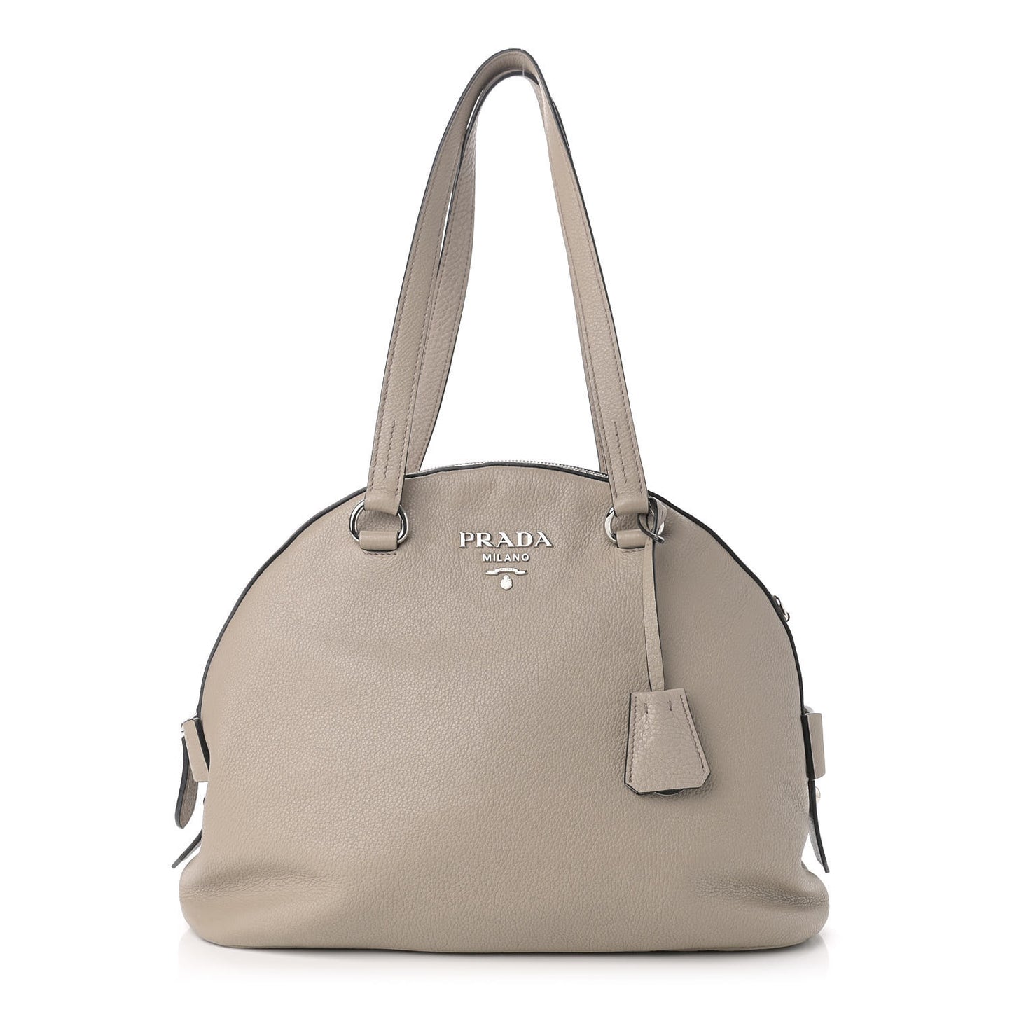 Vitello Daino Shoulder Bag Pomice