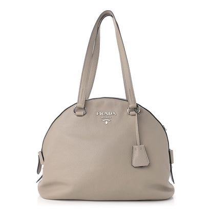 Prada Vitello Daino Shoulder Bag Pomice 1 of 10