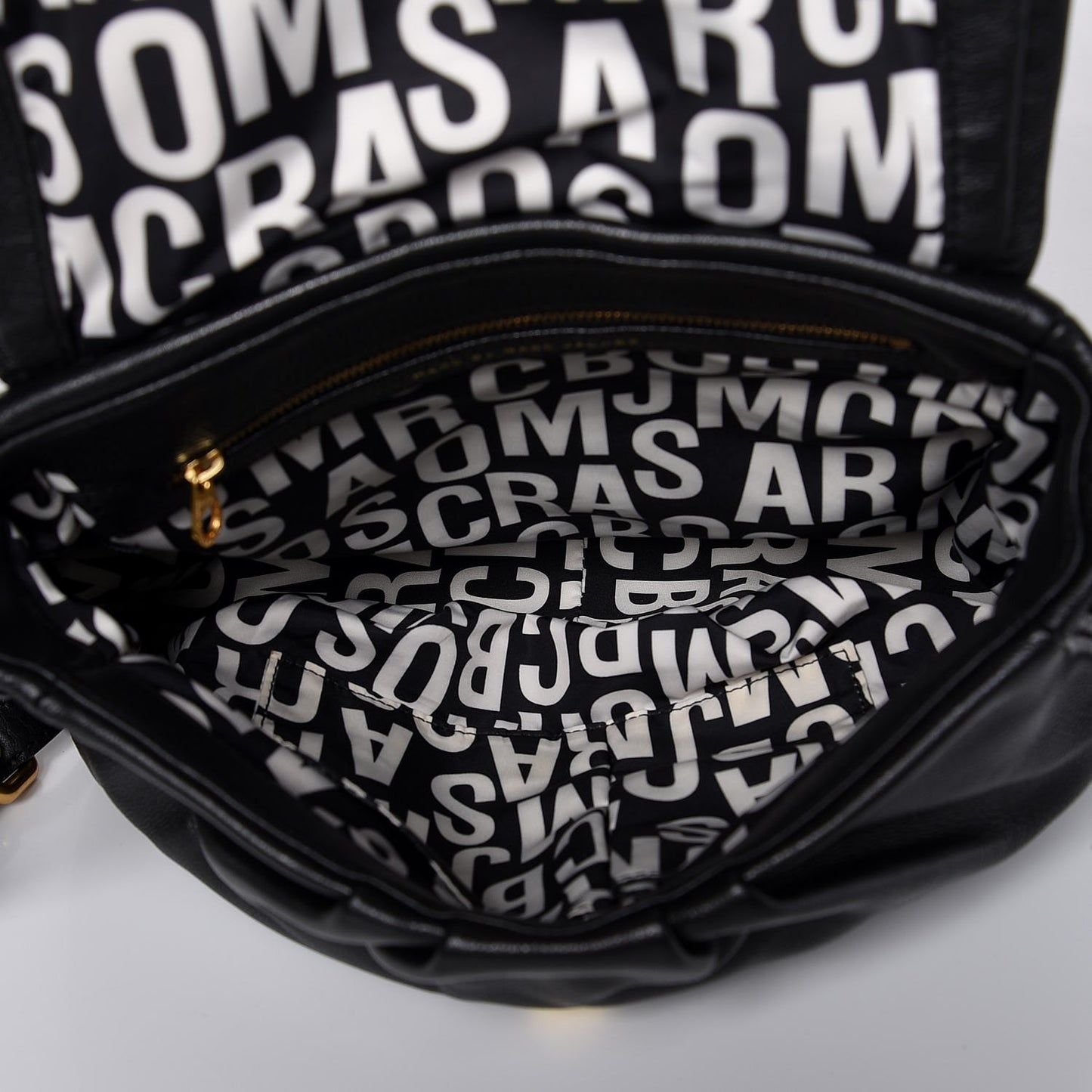 MARC by Pebbled Calfskin Classic Q Lil Ukita Satchel Black