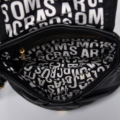 Marc Jacobs MARC by Pebbled Calfskin Classic Q Lil Ukita Satchel Black 5 of 6