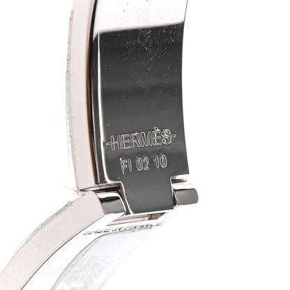 Hermes Enamel Narrow Clic Clac H Bracelet PM Bleu Orage 3 of 4