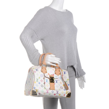 Louis Vuitton Monogram Multicolor Speedy 30 White 2 of 9