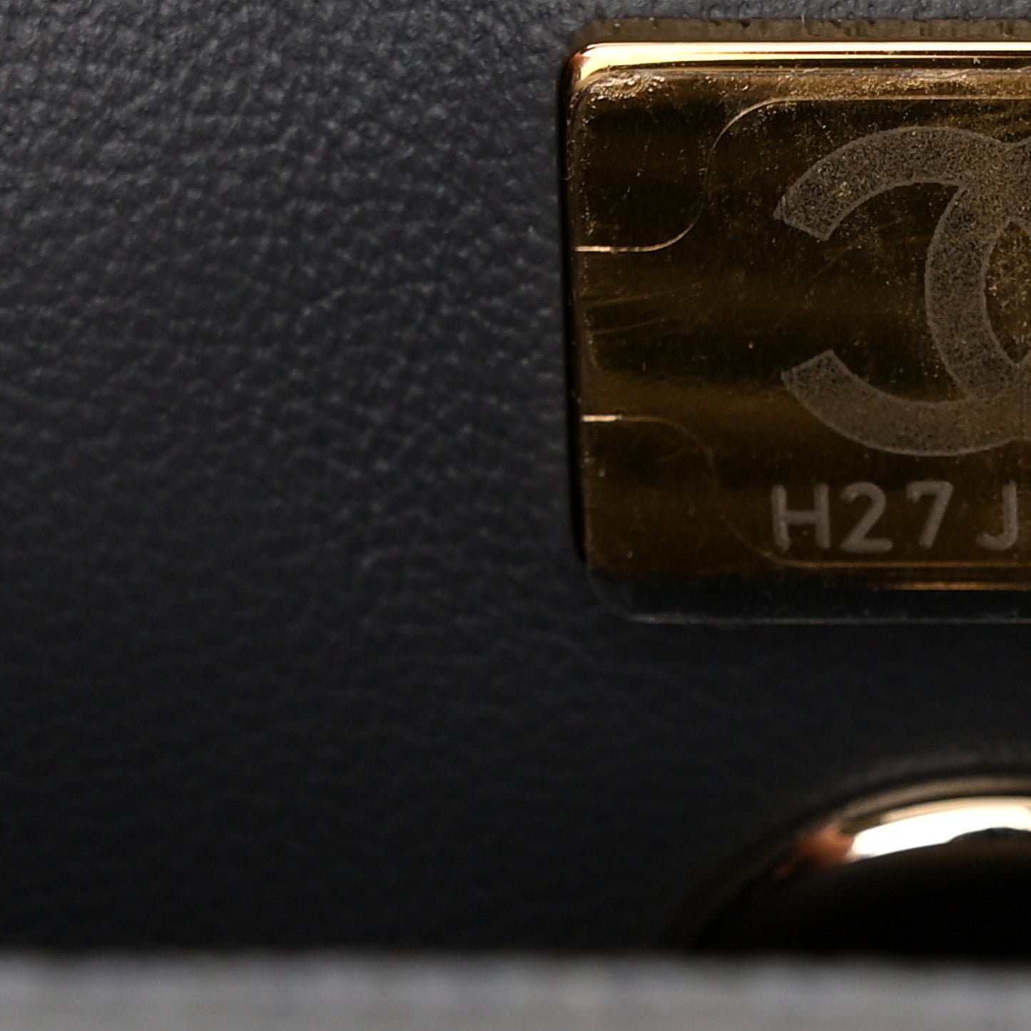 Caviar Quilted Mini Coco Handle Flap Grey