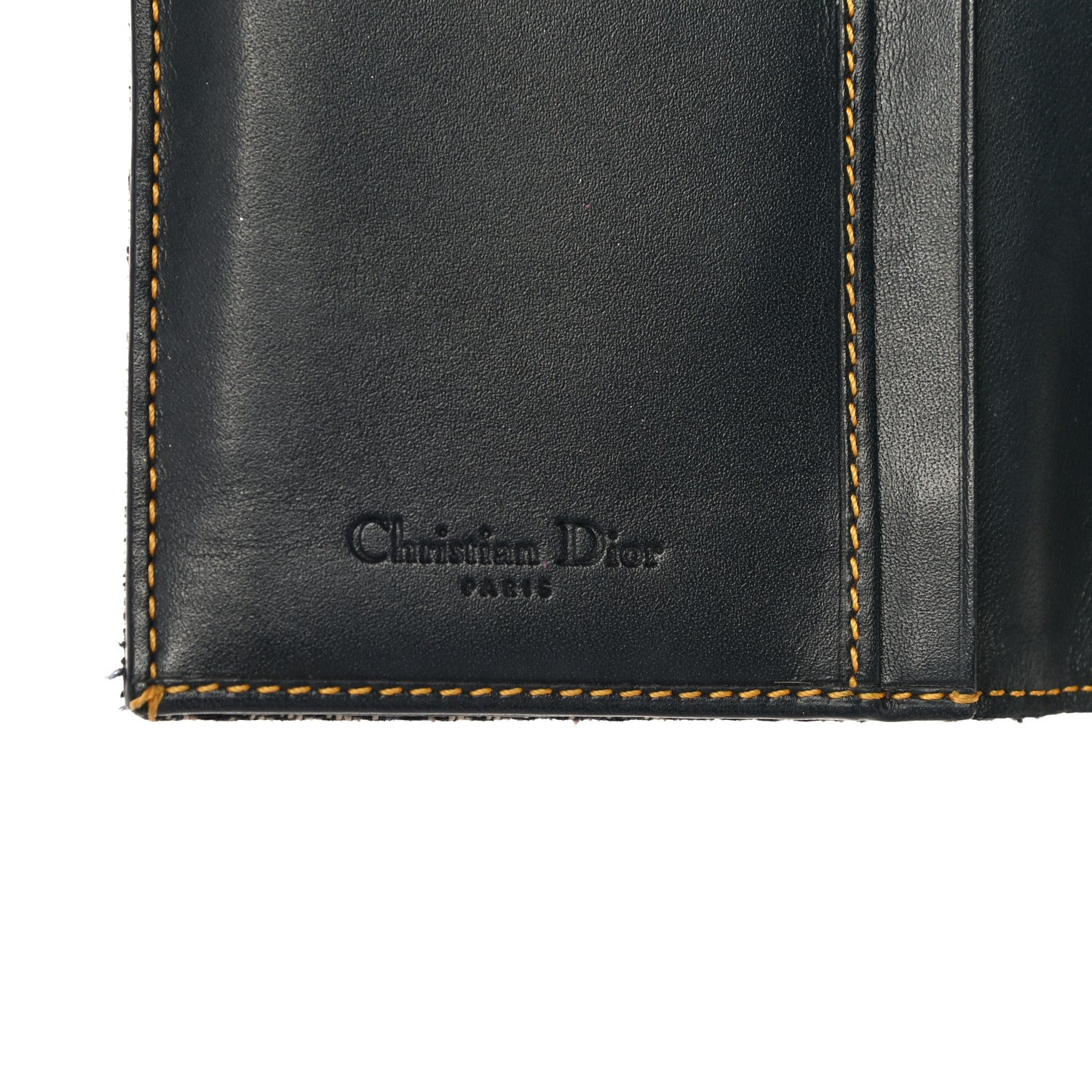 Christian Dior Monogram Saddle Wallet Navy 6 of 13