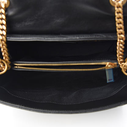 Saint Laurent Calfskin Y Quilted Monogram Medium Loulou Chain Satchel Black 5 of 10