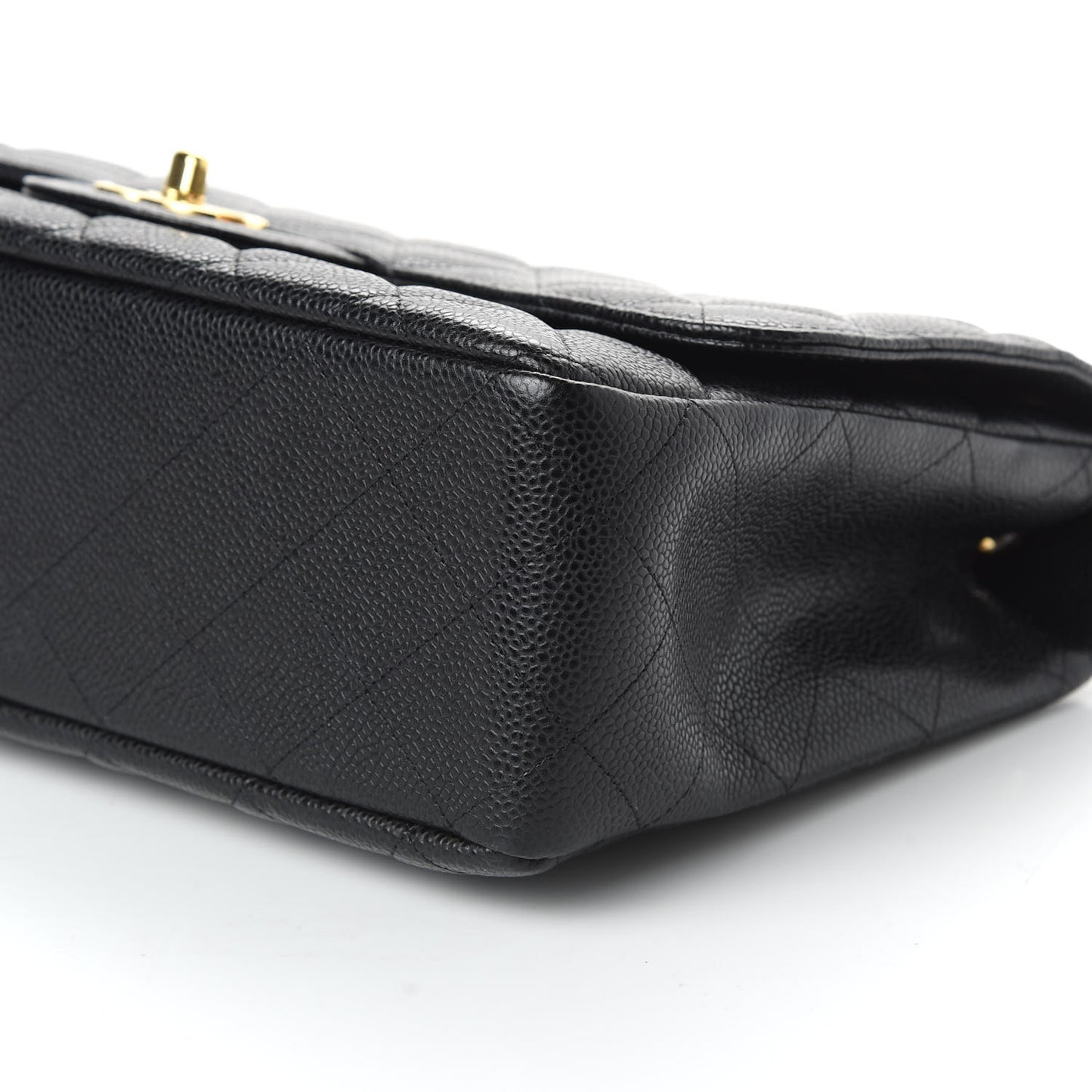 Caviar Quilted Jumbo Single Flap Black