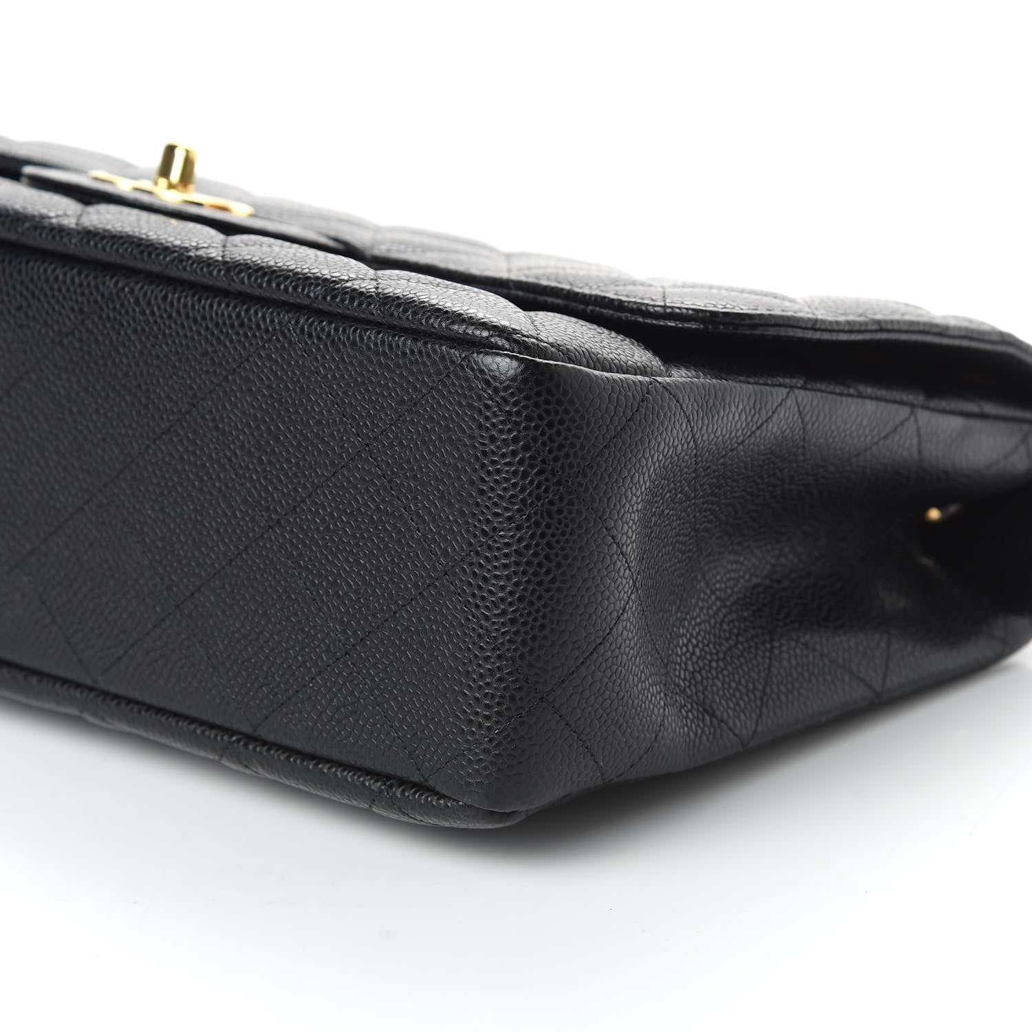 Chanel Caviar Quilted Jumbo Single Flap Black 7 of 11