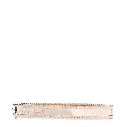 Van Cleef & Arpels 18K Rose Gold Perlee Signature Bangle Bracelet S 3 of 5