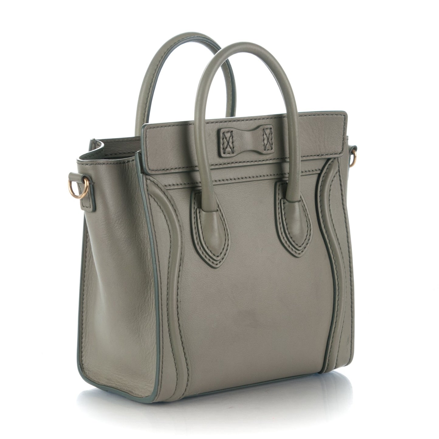 Smooth Calfskin Nano Luggage Taupe